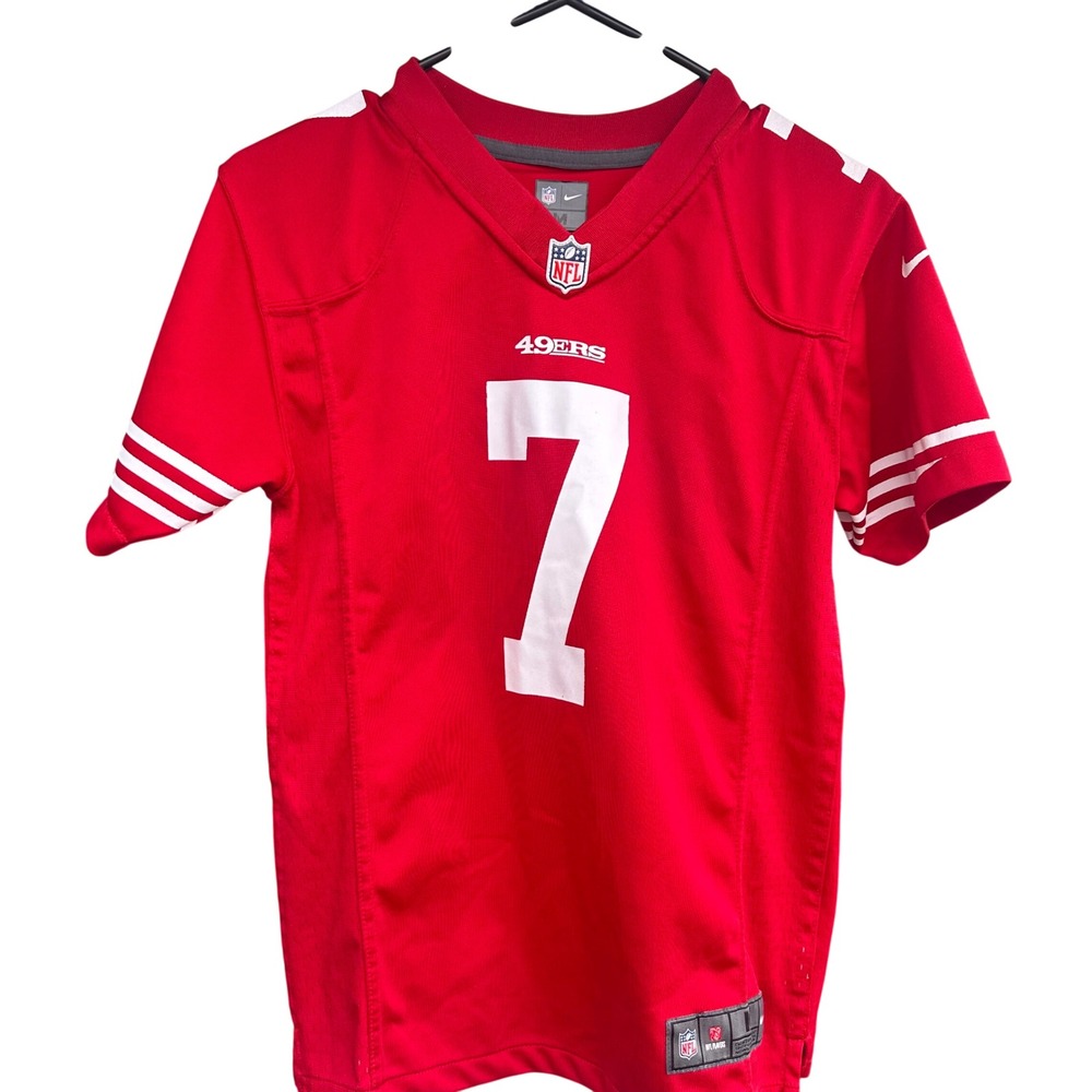 Nike Jersey Kids Medium Red Colin Kaepernick 49ers‎ NFL Football Youth Shirt